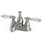 Kingston Brass KS7008WLL 4" Centerset Bathroom Faucet, Brushed Nickel KS7008WLL - alternate 1